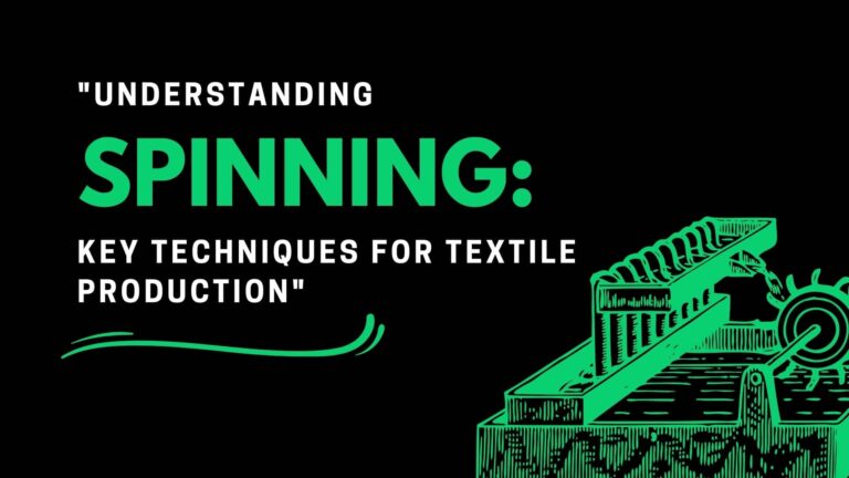 An infographic illustrating the key spinning techniques in textile production, highlighting the role of cotton ginning in transforming raw fibers into quality yarn.