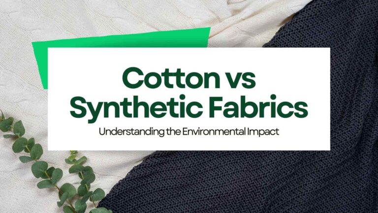 Environmental impact of cotton vs synthetic fabrics, highlighting challenges in the cotton industry and sustainability efforts.