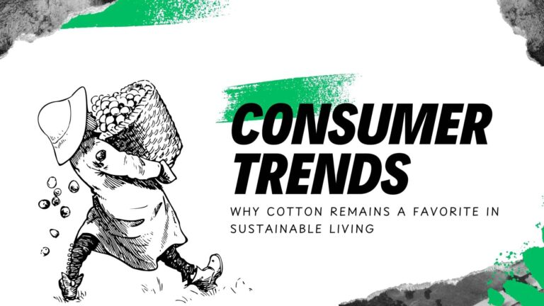 Infographic highlighting the sustainability of cotton, with insights from the Cotton Association on its renewability, biodegradability, and eco-friendly benefits.